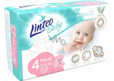 Linteo Baby Premium 4 Maxi 8 - 15 kg jednorazowe pieluszki 50 sztuk