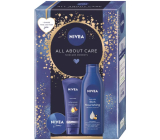 Nivea Wszystko o pielęgnacji Intensywny krem do rąk 75 ml + Nivea Bogate odżywienie mleczko do ciała 250 ml + Nivea Creme krem do podstawowej pielęgnacji 30 ml, zestaw kosmetyków