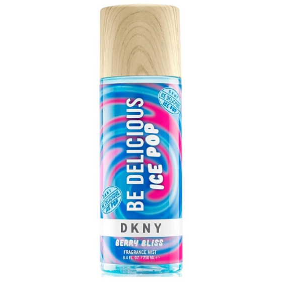 DKNY Donna Karan Ice Pop Berry Bliss tělová mlha 250 ml – osvěžující tělový sprej s ovocnou vůní lesních plodů, ideální pro lehké provonění těla během dne.