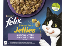 Felix Sensations kapsičky pro kočky lahodný výběr v želé, 12× 85 g