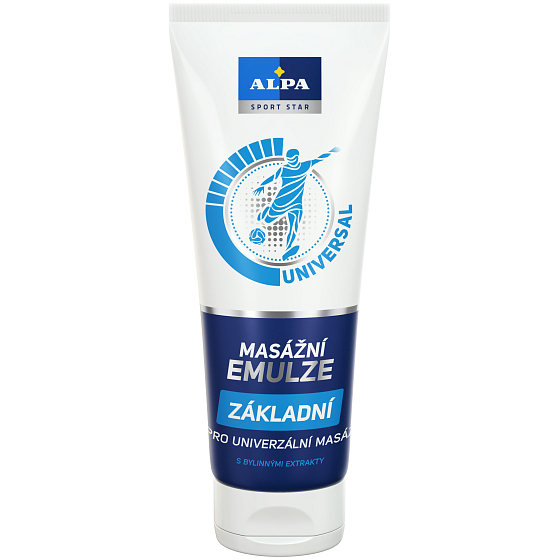Alpa Sport Star Universal Podstawowa emulsja do masażu z ekstraktami roślinnymi 210 ml