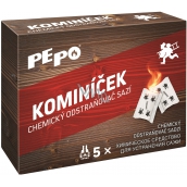 Pe-Po Kominíček chemiczny środek do usuwania sadzy z kominów i przewodów dymowych 5 sztuk x 14 g