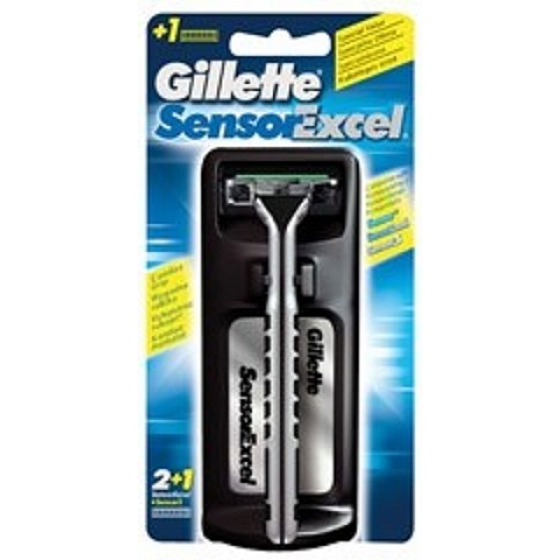 Gillette Sensor Excel holicí strojek + náhradni hlavice pro muže 2 kusy