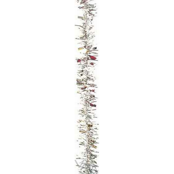 Řetěz širší a užší třásně, stříbrný délka 200 cm