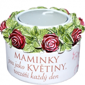 Albi Romantická zahrada Svíčka - Maminky jsou květiny, rozzáří každý den 6 x 5 cm