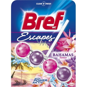 Bref Escapes Power Aktiv Bahamas Sunset WC blok pro hygienickou čistotu a svěžest Vaší toalety, zbarvuje vodu 50 g