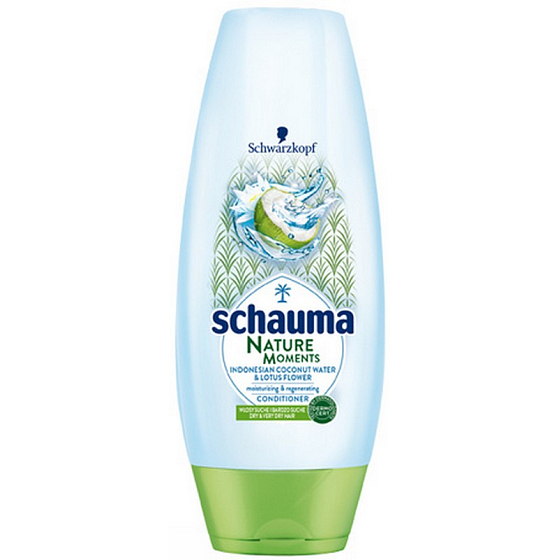 Schauma Nature Moments Indonéská kokosová voda a lotosový květ hydratační a regenerační balzám na vlasy 200 ml