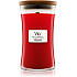 WoodWick Pomegranate - Granátové jablko vonná svíčka s dřevěným knotem a víčkem sklo velká 609,5 g