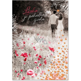 Ditipo Hrací přání k svatbě Láska je pohádka života Zaľubení Elán 224 x 157 mm Ditipo Hrací přání k svatbě Láska je pohádka života Zaľubení Elán 224 x 157 mm