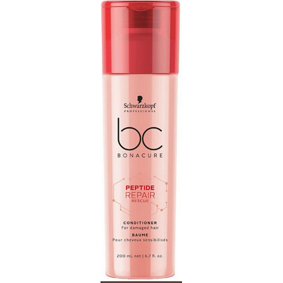 Schwarzkopf Professional BC Bonacure Peptide Repair Rescue micelární kondicionér pro poškozené vlasy 200 ml