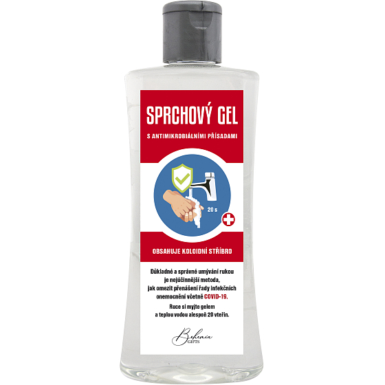 Bohemia Gifts Antimikrobiální sprchový gel s koloidním stříbrem 250 ml