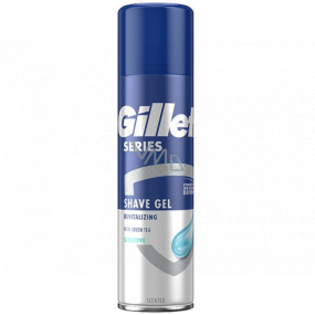 Gillette Series Revitalizing Sensitive żel do golenia z zieloną herbatą dla mężczyzn 200 ml