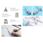 Charm Srebrna 925 Londyn Big Ben, zawieszka na bransoletkę podróżniczą