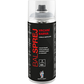 BALSPREJ wierzchnia uniwersalna farba akrylowa w sprayu, RAL 7035 szary jasny, 400 ml