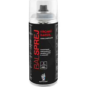 BALSPREJ wierzchnia uniwersalna farba akrylowa w sprayu, RAL 7035 szary jasny, 400 ml