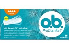 o.b. ProComfort Super z Dynamic Fit tampony 16 sztuk