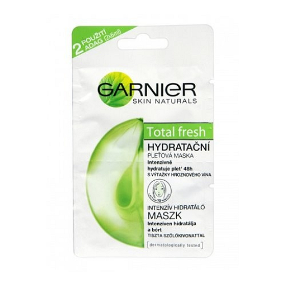 Garnier Total Fresh Hydratační pleťová maska 2 x 6 ml