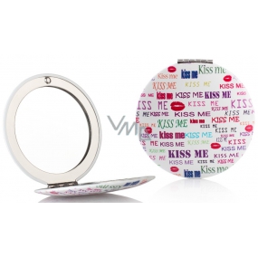 Diva & Nice Zrcátko dvojité klasické a zvětšovací kiss me 7 cm