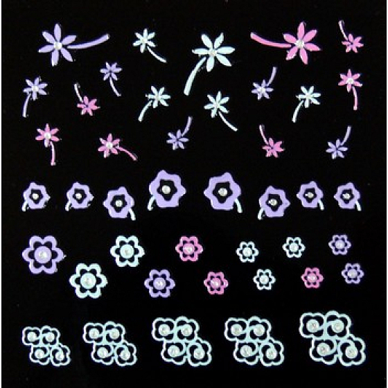 Absolute Cosmetics Nail Art samolepicí nálepky na nehty GS19 1 aršík