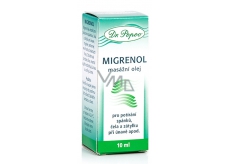 Dr. Popov Migrenol olej do masażu do smarowania snów, głowy i karku przy zmęczeniu, migrenie, nudnościach 10 ml