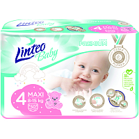 Linteo Baby Premium Maxi pieluchy dziecięce 8 do 15 kg, 50 sztuk
