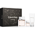 Calvin Klein Euphoria Men toaletní voda 100 ml + toaletní voda 15 ml miniatura + balzám po holení 100 ml, dárková sada pro muže