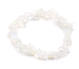 Opalit bransoletka elastyczna, syntetyczny kamień 16 cm, dla dzieci, kamień nadziei i pragnienia