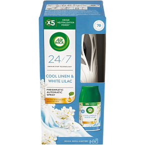 Air Wick Freshmatic Cool Linen & White Lilac - Zapach świeżego prania automatyczny odświeżacz 250 ml