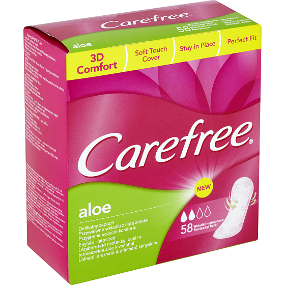 Carefree Aloe Vera wkładki higieniczne, 56 szt.