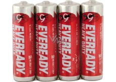 Eveready AA zinkovo-chloridové tužkové baterie, 4 ks