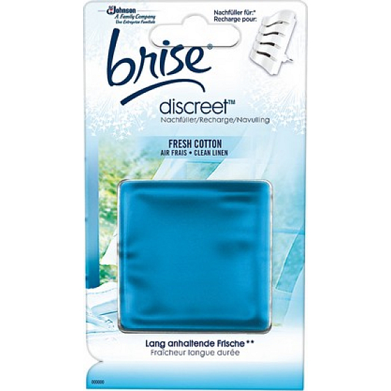 Brise Discreet Fresh Cotton náhradní náplň osvěžovač vzduchu 12 g