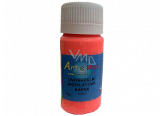 Art e Miss Uniwersalna farba akrylowa błyszcząca 74 Neon czerwona 40 g
