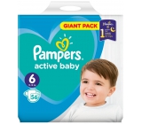 Pampers Active Baby 6 Extra Large 13-18 kg jednorazowe pieluszki 56 sztuk