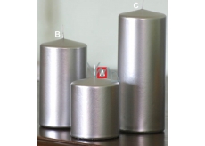 Lima Metal Serie świeczka srebrna walec 80 x 100 mm 1 sztuka