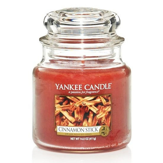 Yankee Candle Cinnamon Stick - Cynamonowa świeczka zapachowa Classic średnie szkło 411 g