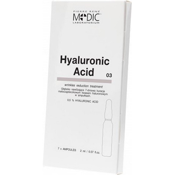 Pierre René Medic Kyselina hyaluronová 0,5% v ampulích 7 x 2 ml
