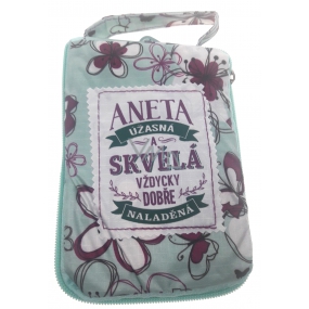 Albi Skládací taška na zip do kabelky se jménem Aneta 42 x 41 x 11 cm