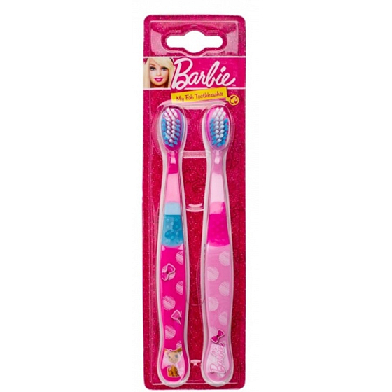 Mattel Barbie měkký kartáček na zuby pro děti 2 kusy