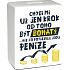 Albi Pokladnička keramická cihlička Potřebuji peníze 11,8 x 10 x 5 cm