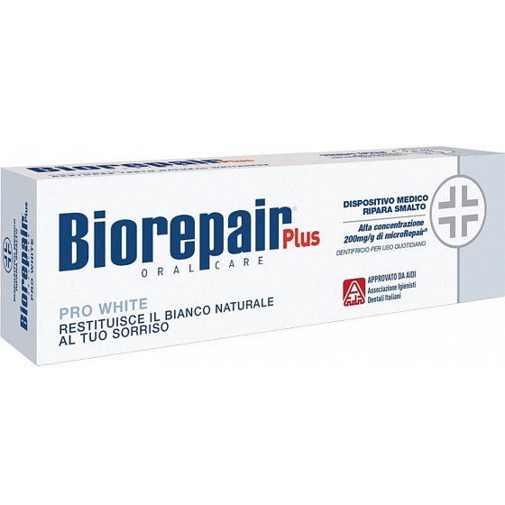 Biorepair Plus Pro White pasta do zębów do usuwania powierzchniowych przebarwień 75 ml
