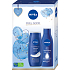 Nivea Feel Good Rich Nourishing výživné tělové mléko 250 ml + Creme Care krémový sprchový gel 250 ml, kosmetická sada pro ženy