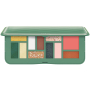 Pupa Forest Trousse make-up kazeta pro líčení očí a obličeje 002 Green 12 g