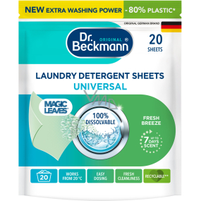 Dr. Beckmann chusteczki do prania Magic Leaves Intense Fresh Universal, 20 sztuk