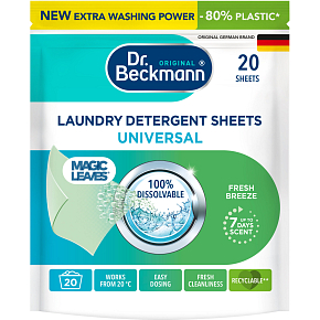 Dr. Beckmann chusteczki do prania Magic Leaves Intense Fresh Universal, 20 sztuk