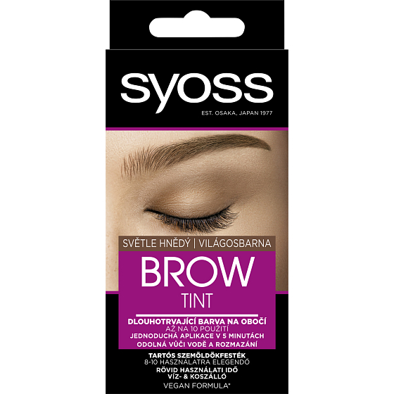 Syoss Brow Tint farba do brwi Jasny brąz, 17 ml