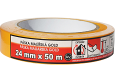 Páska zakrývací Uni Gold 50 x 24 mm