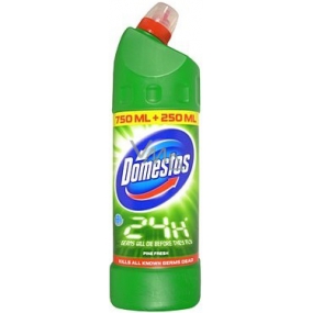 Domestos 24h Pine Fresh tekutý desinfekční a čisticí prostředek 750 + 250 ml Domestos 24h Pine Fresh tekutý desinfekční a čisticí prostředek 750 + 250 ml