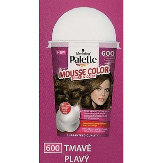 Schwarzkopf Palette Mousse Color Shake and color barva na vlasy 600 Tmavě plavý