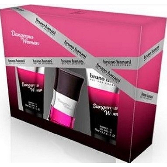 Bruno Banani Dangerous toaletní voda pro ženy 20 ml + sprchový gel 2 x 50 ml, dárková sada