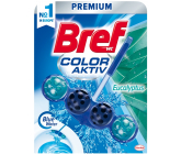 Bref Blue Water Color Aktywny Eukaliptus WC blok dla higienicznej czystości i świeżości Twojej toalety, barwi wodę na niebieski odcień 50 g